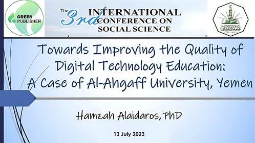 الدكتور حمزة العيدروس من جامعة الأحقاف متحدثا رسميا في المؤتمر الدولي الثالث للعلوم الإجتماعية بإندونيسيا (3)